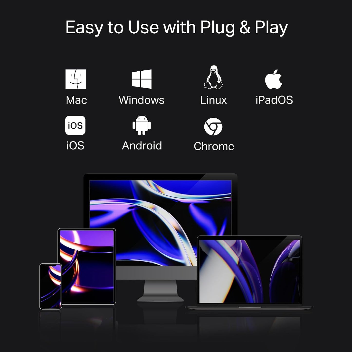 TP-Link 7-in-1 (UH7020C) 4K@60Hz 100W 1USB-C, 2USB-A 5Gbps USB C Hub Multiport Adapter | HDMI, SD & microSD, Power