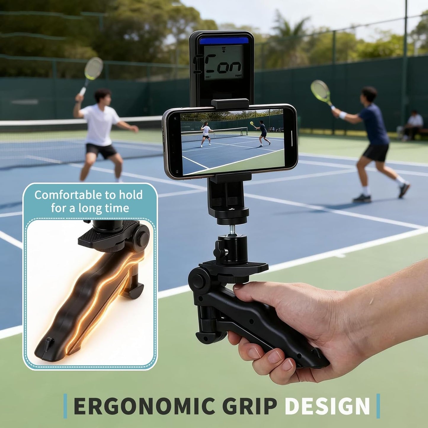 UXIETIN Portable,1 1 Tripod Mount Compatible with Pocket Radar-Lightweight and Radar Clip + Adjustable Tripod Mount