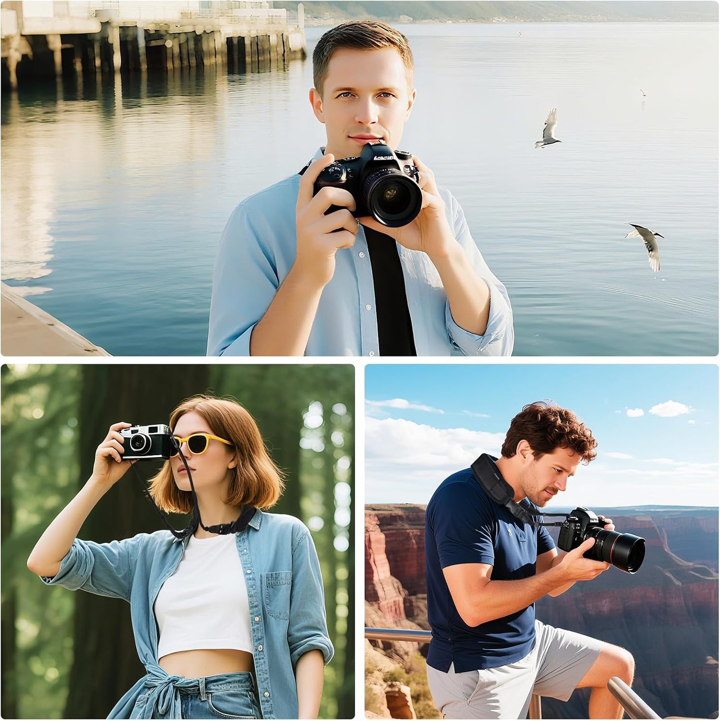 MAIRAN A6xxx/Mirrorless, Camera Neck Strap Adjustable Shoulder Belt Professional Soft padded for Photographers