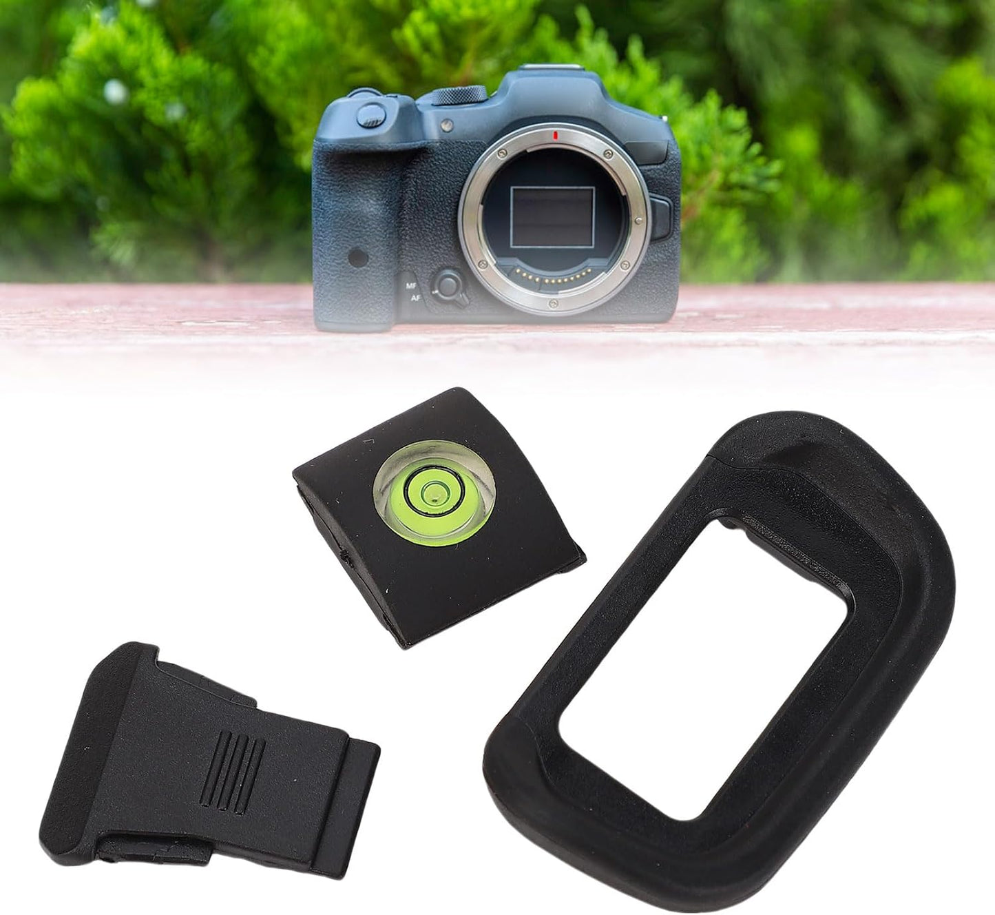 R10 Yoidesu Camera Eyecup, Eyepiece Viewfinder Protector Replacement with Hot Shoe Level and Cover Compatible