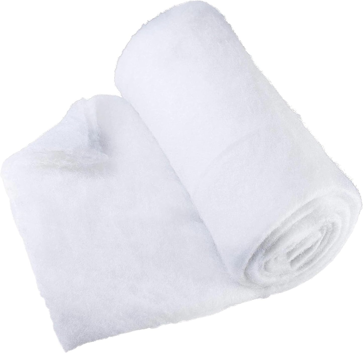 Pretex Artificial Snow Roll - Large Fluff for Christmas Village Displays | 94"x31" Thick White Blanket for Holiday Décor