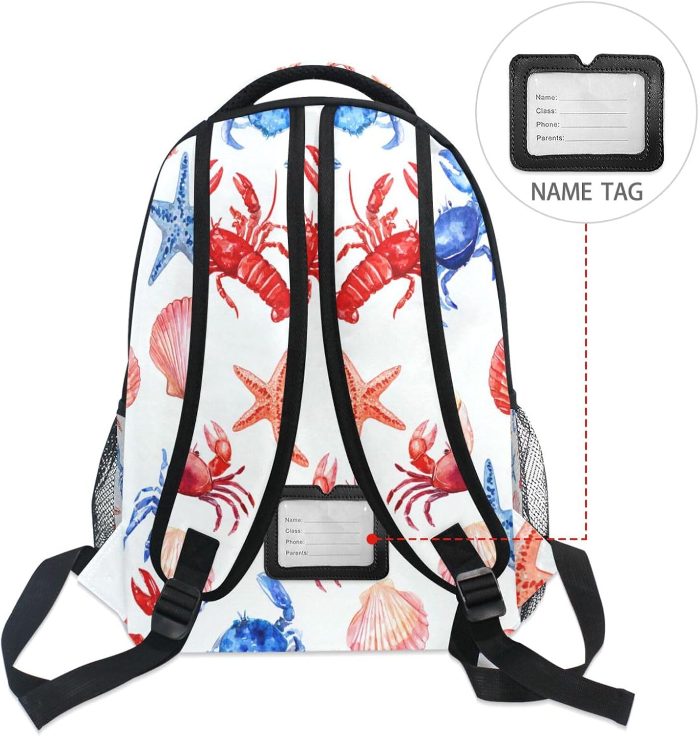 Krafig Backpacks Backpack Daypack Cute Lobsters Crabs Boys Girls Kids School Bookbag, School Bag Travel