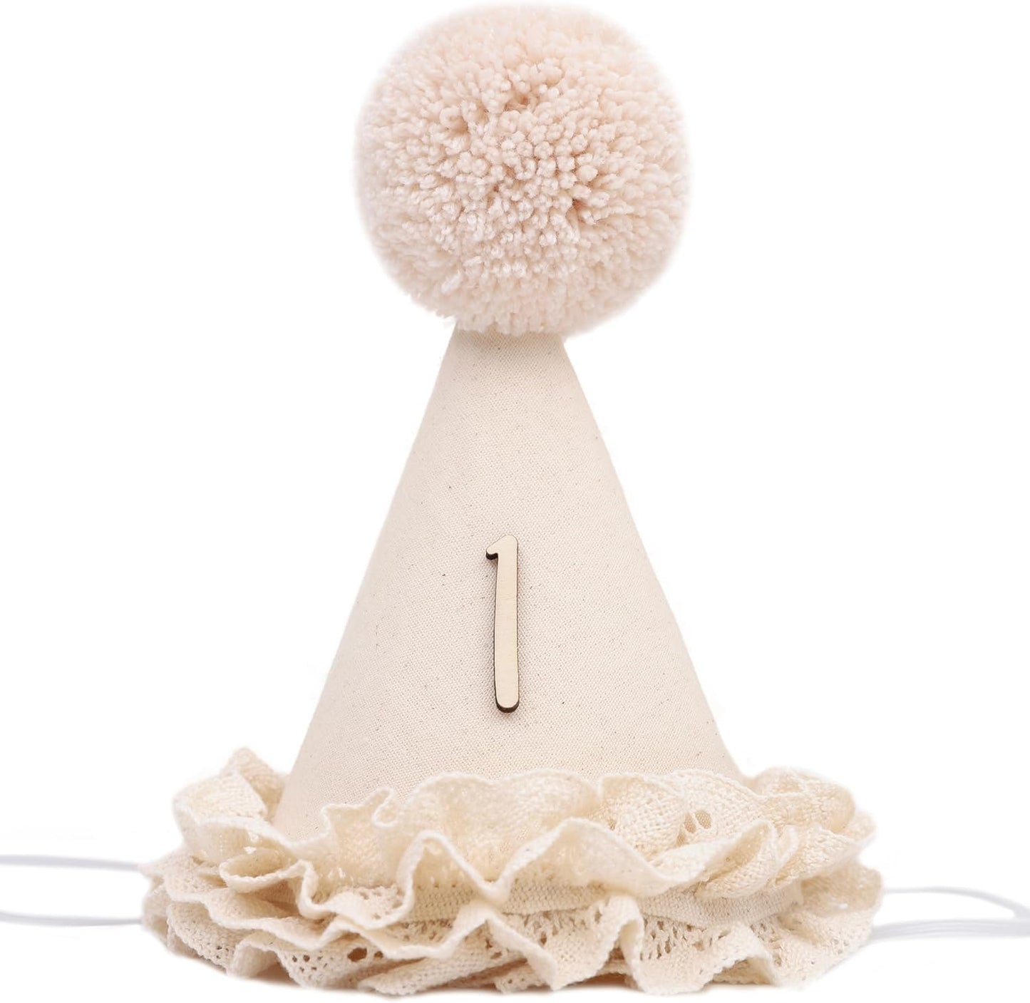 Skiennix Lace 1/2 Birthday Hat - Sweet Floral Princess Crown for 6-Month Celebration