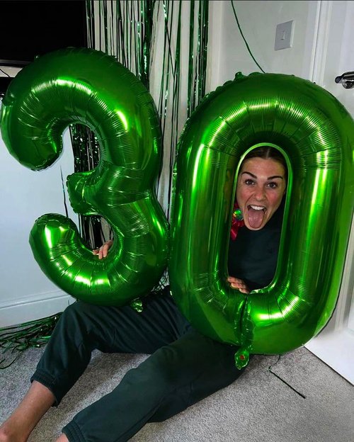 Green Number Balloons by [Brand Name] - 40 Inch 0 Balloon for Birthday & St. Patrick's Day Decor