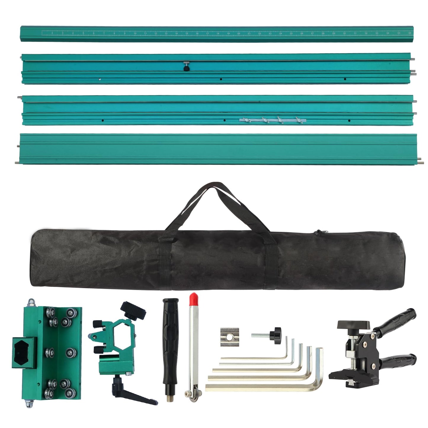 110" Large Format Tile Cutter –Professional Tile Cutting Tool, Portable (2.8 m) Guide, Max Cutting Width 35.4" (90 cm), Ideal for Contractor
