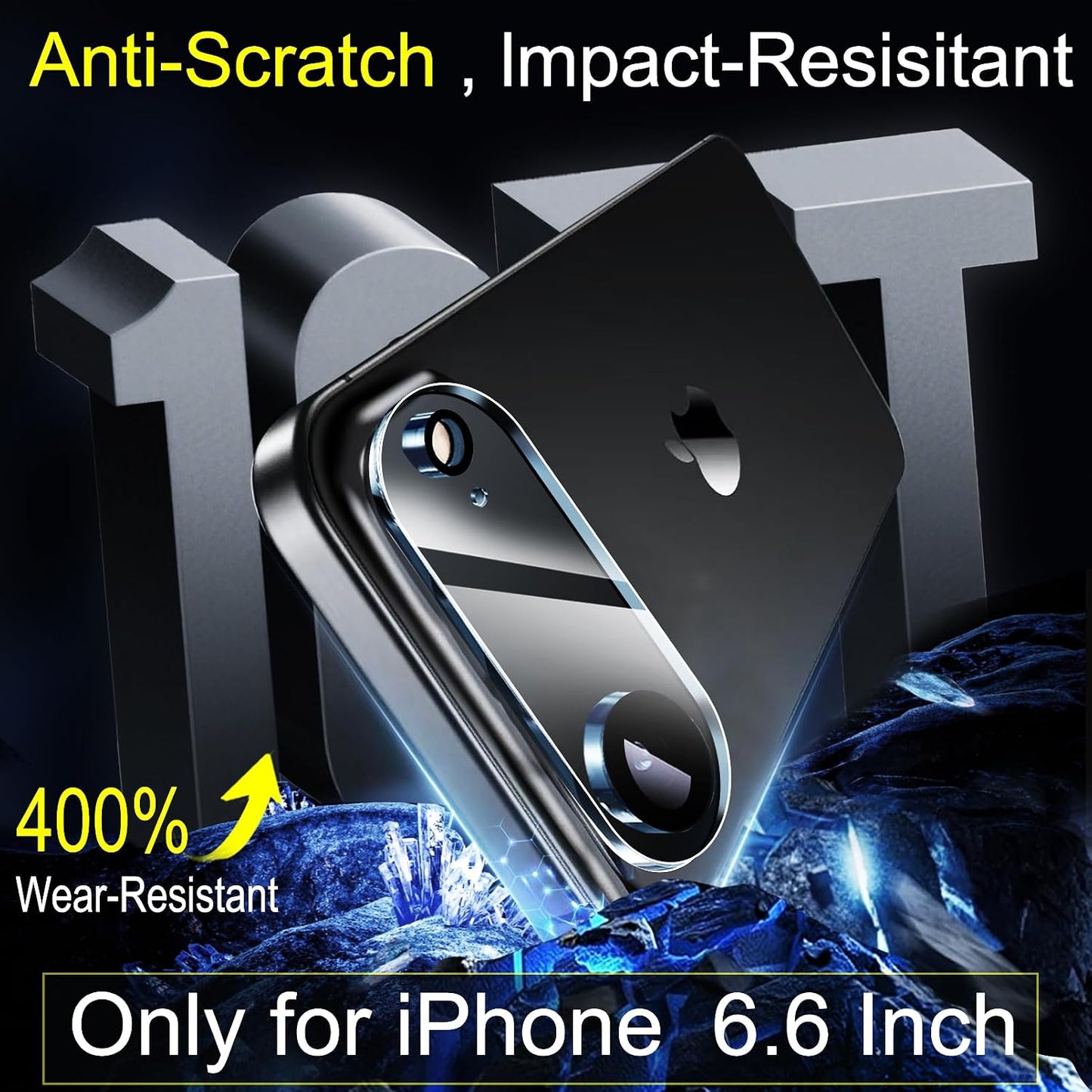 6 Pack 9H+ 17 Ferilinso Camera Lens Protector for iPhone Air Accessories, Phone Case Friendly, Air Tempered Glass