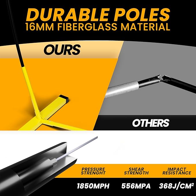 Volleyball Net Training – 12' Wide, Portable Adjustable Height 7.4' to 8' – Includes Ground Stakes, Carry Bag – Indoor & Outdoor Use, Designed by Pro Athletes for Peak Performance