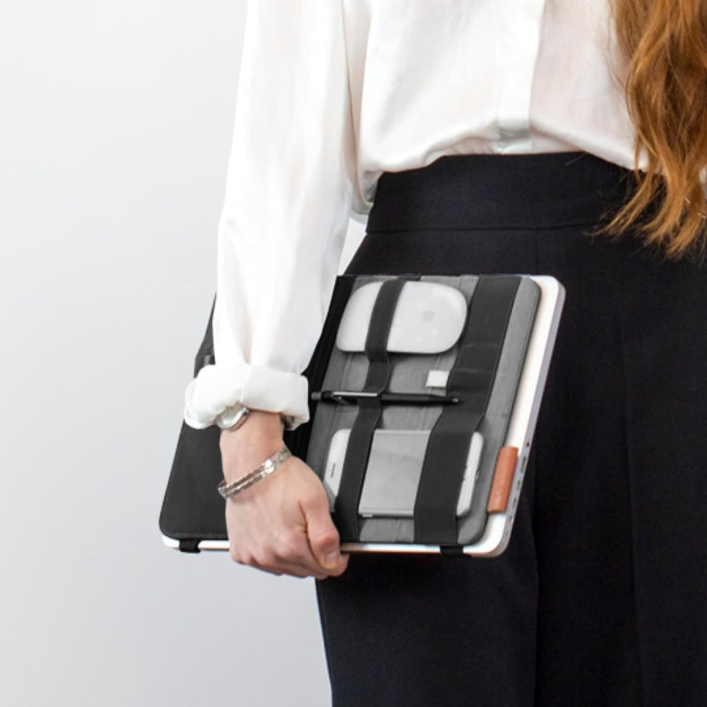 Backpack Beblau FOLD Portable TECH Organizer attachable to your Devices | Desk Sleeve | Gadget case | Working from Home