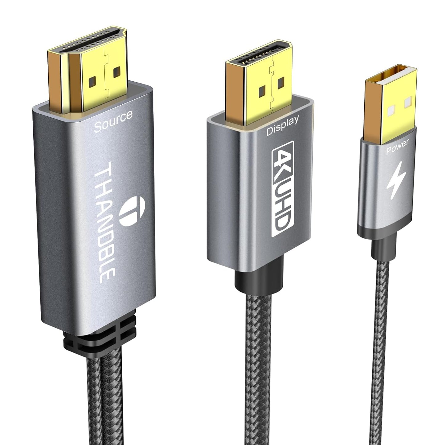 THANDBLE 6FT (4K60Hz), PS5 Active HDMI to DisplayPort Cable Uni-Directional HDMI Source to Display Port Monitor Cable