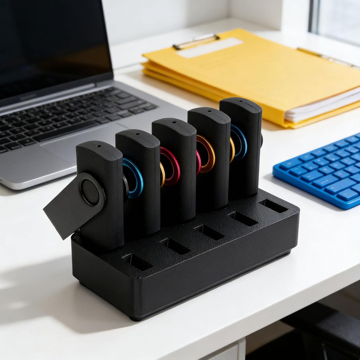 FEWINA Flash Drive Desk Organizer Stand USB Holder Storage Electronic Accessories Organizer for USB Flash Drive Stand