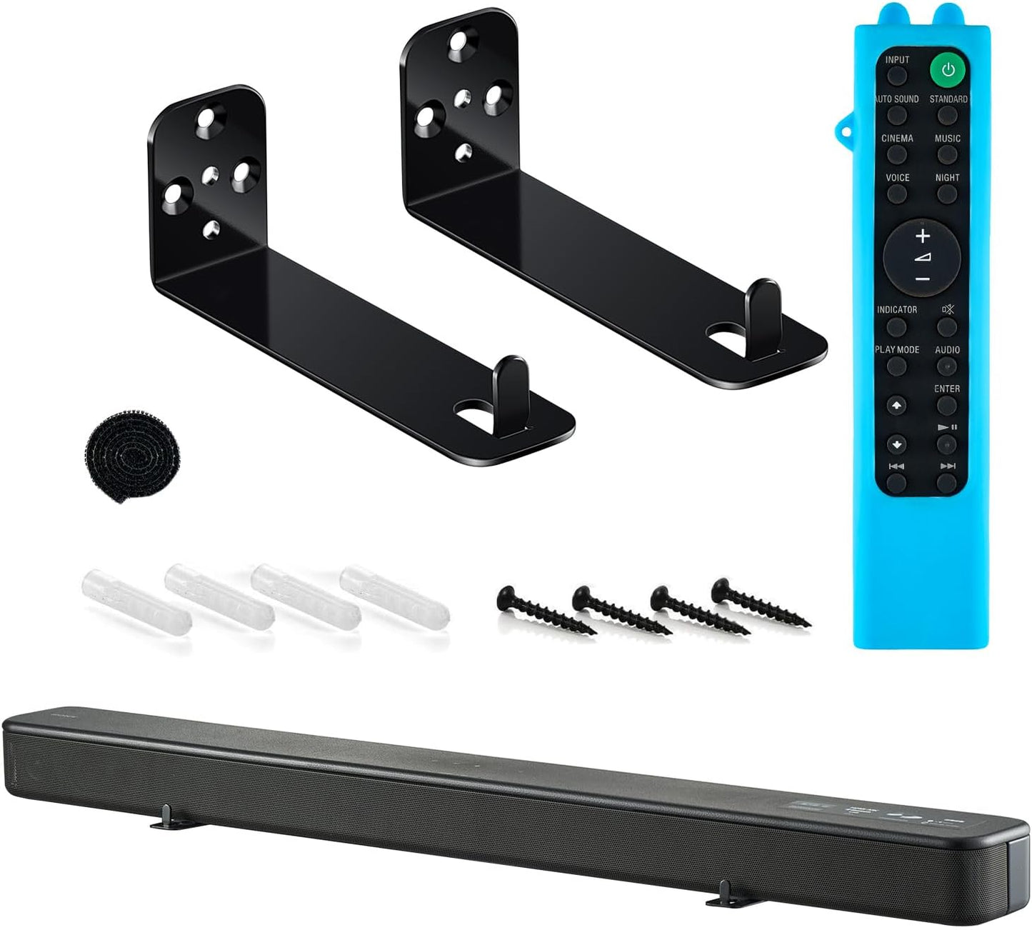 STORAGBT S100F Soundbar Wall Mount for Sony Surround Soundbar, Including a Glow in The Dark Remote Control Cover