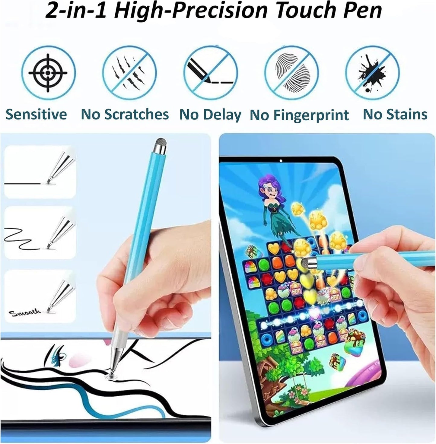 ALOCHSHOW 10 11 (2in1 AMZ Tablet Pen for Fire HD Stylus, Fire Max Pen, Fire Tablet Stylus Pen, Stylus for Fire