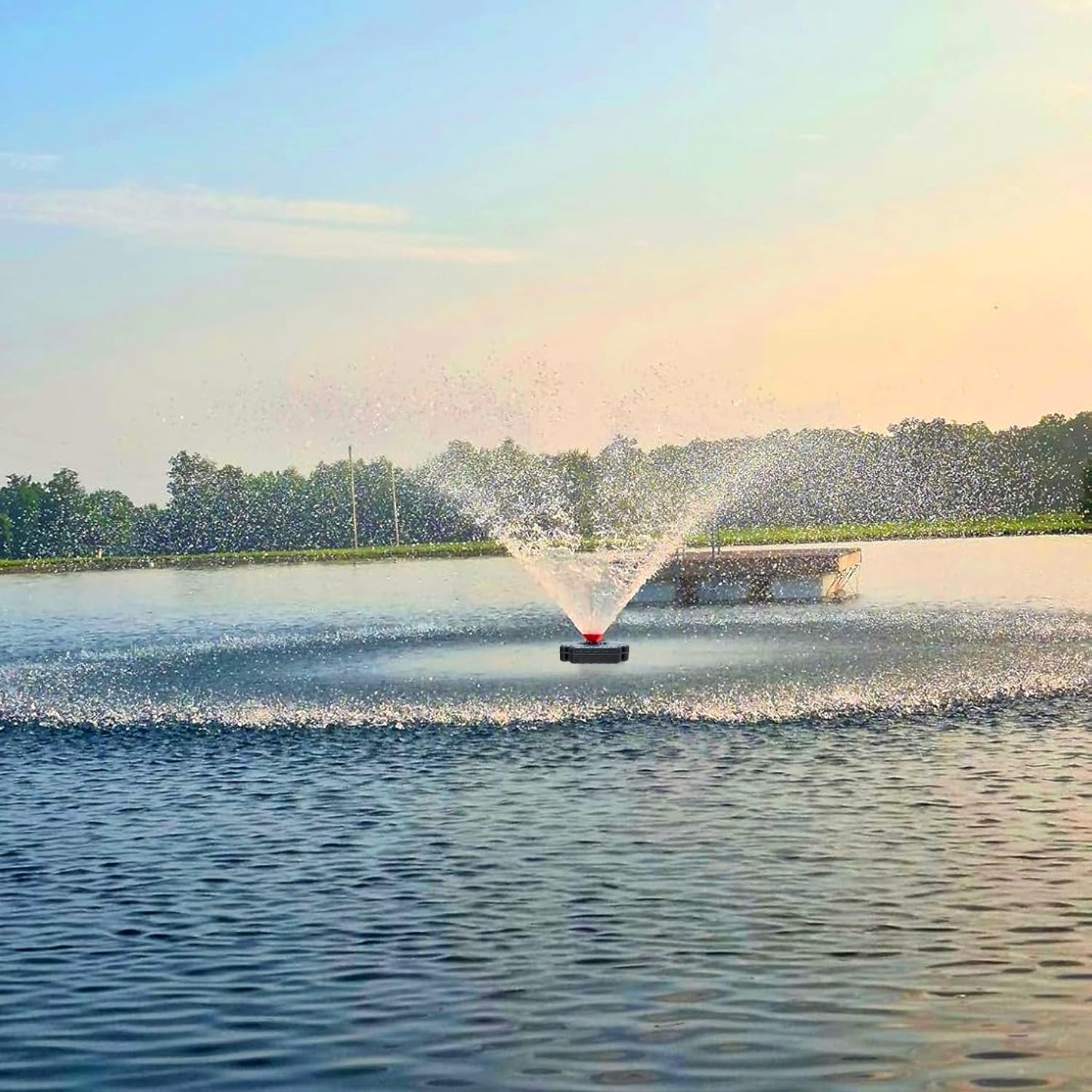 Pond Fountain Aerator Pump, 1HP 110V 15,000 GPM Pond Fountain, pond aerator, 15 Amp/100-foot Power Cord, Timer Controller, Suitable for Pond and Lake Aerator Pumps