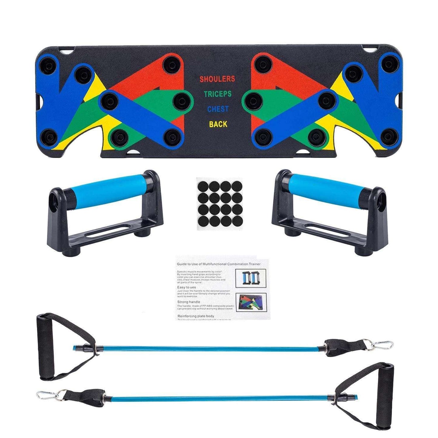 Resistance Bands with 9 in 1 push up Board Multi Function Exercise Equipment