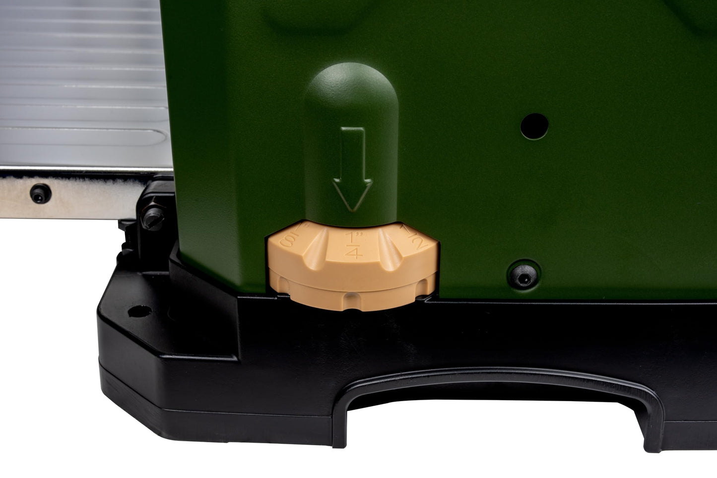 Cutech 40800H 13-Inch Spiral Cutterhead Benchtop Planer with 26 Tungsten Carbide Inserts, 2-Speed Feed Rate, Snipe Minimizer, and Board Return Rollers (13-Inch 2-Speed (Rifle Green))