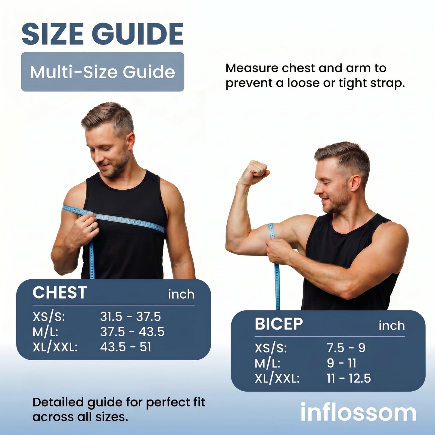 inflossom Shoulder Brace for Men & Women – Shoulder Compression Sleeve for Rotator Cuff Injuries, Frozen Shoulder & Tendonitis – Breathable Shoulder Support for Sports & Recovery – Fits Left or Right Arm (M/L)