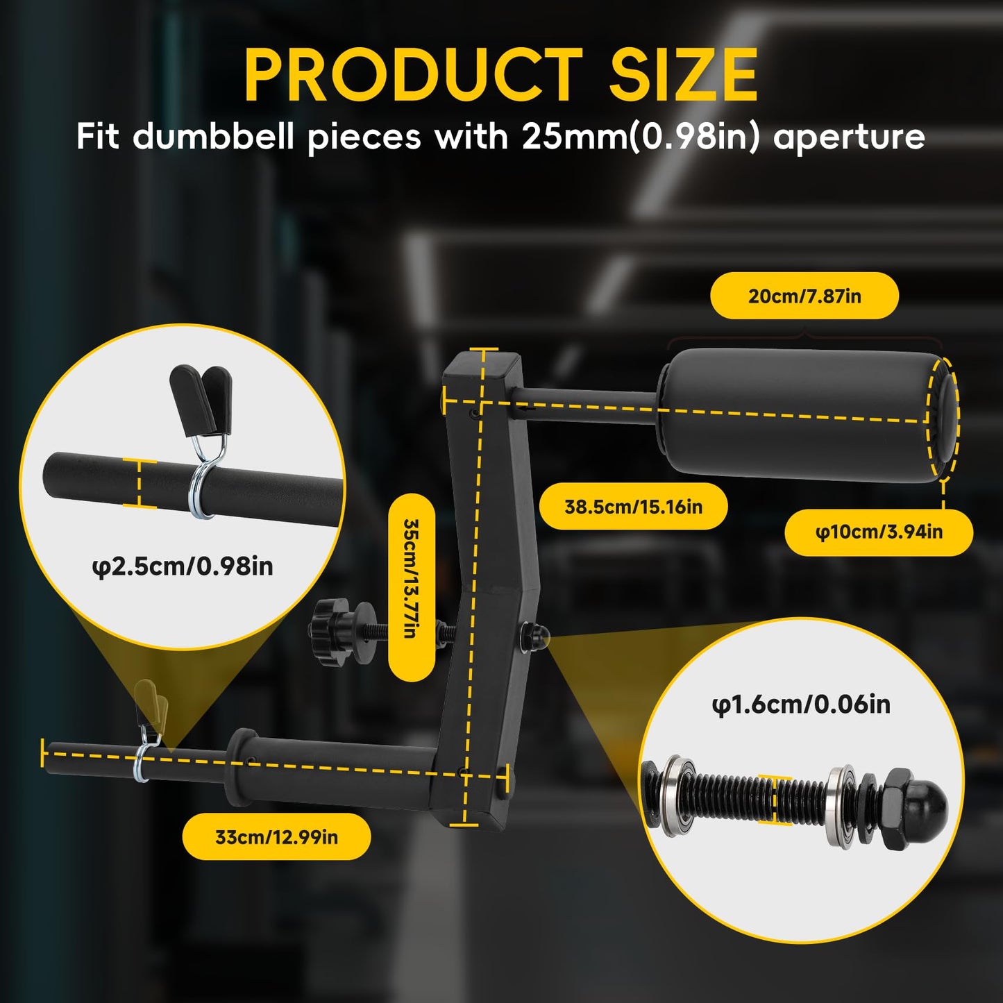 MARGAR Neck Trainer for Power Rack, 4-Way Neck Machine Attachment for 2x2 Cage, Neck Strengthener for BJJ, MMA & Football, Plate Loaded Neck Workout Equipment, 110LB Capacity