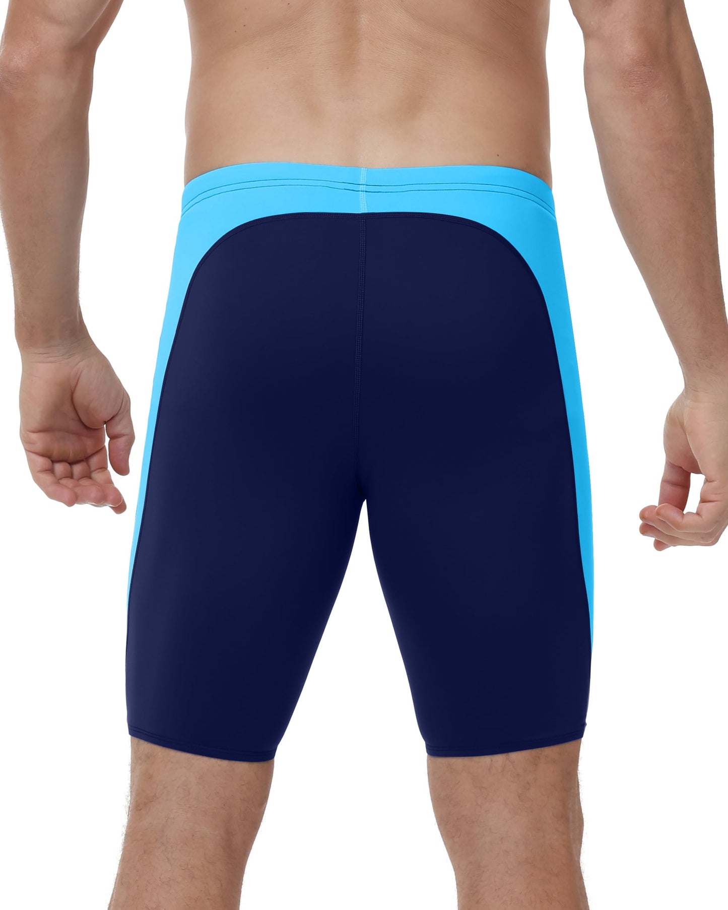 Roadbox Swim Jammers for Men, Athletic Swimsuit for Training Racing, Quick Dry Endurance Competitive Swimming Shorts UPF 50+