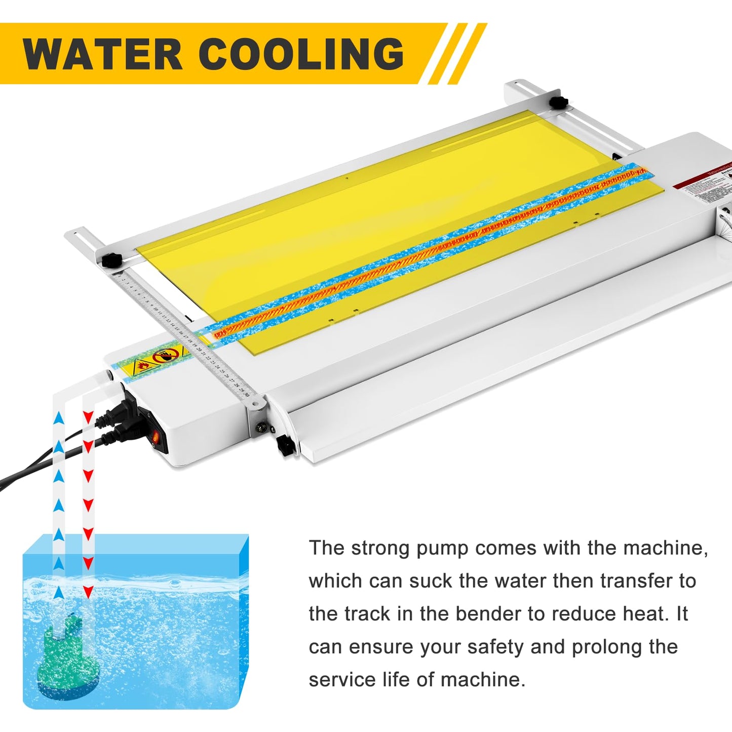 24inch Acrylic PVC Plastic Bender Acrylic Bending Machine with Adjustable Length&Angle, 24" Plastic Sheet Bender 60cm Acrylic Strip Bender Heater 0-85℃ 110V