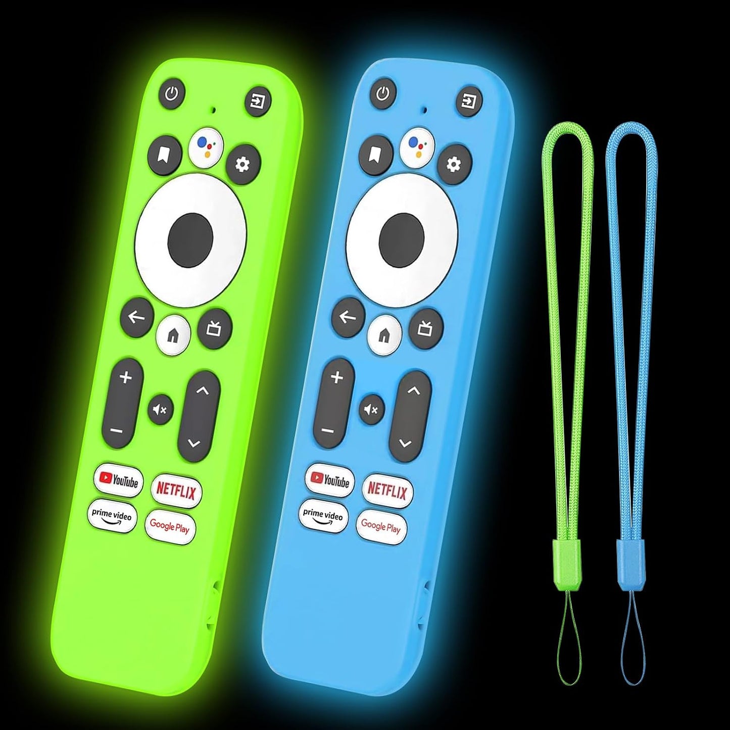 Climberer [2Pack] 4K/HD (4K/HD) Glow in The Dark Remote Cover Compatible with Onn Streaming Device | Shock-Absorbent