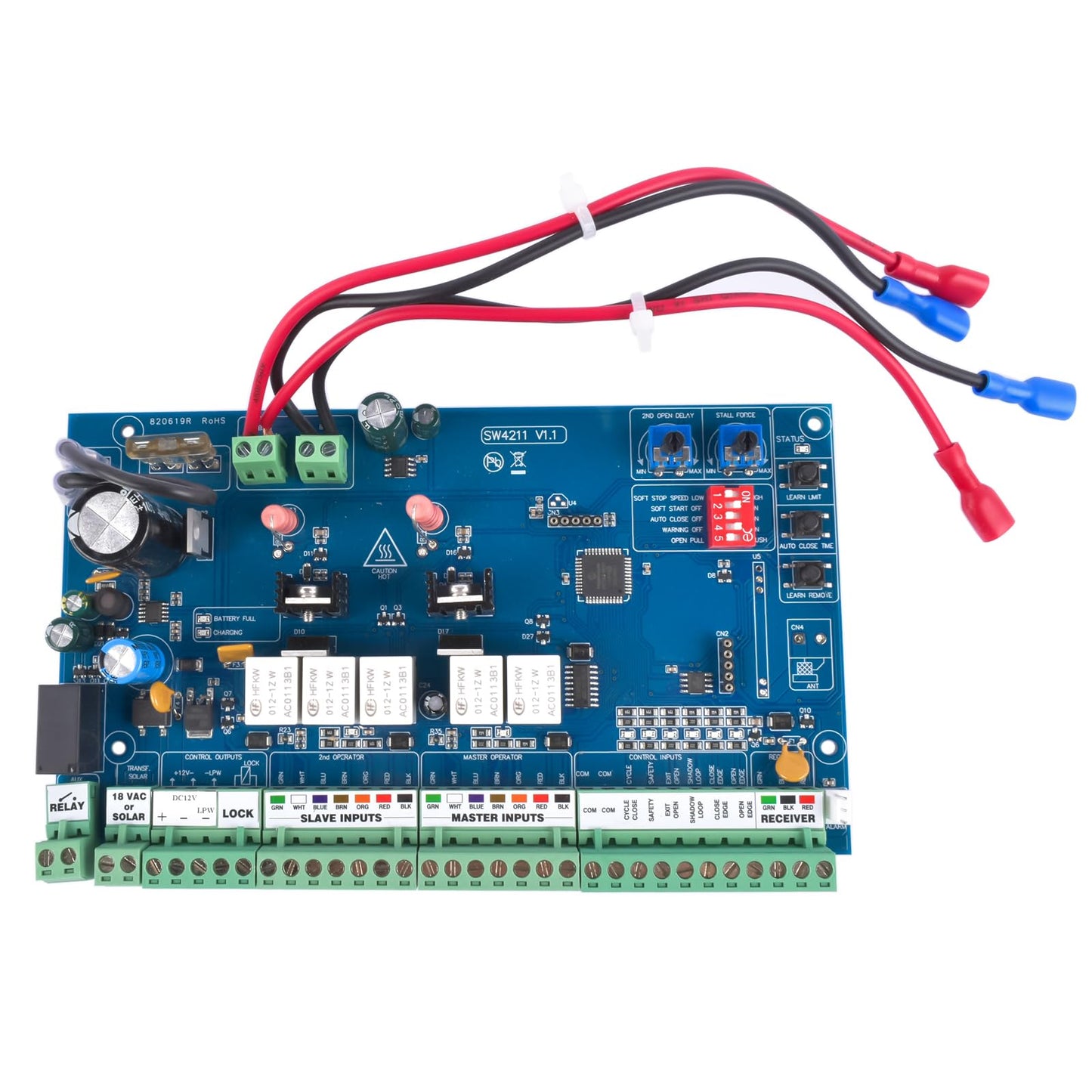 Lamerto R4211 Control Board Replacement for GTO/Mighty Mule Gate Openers FM500 PRO-SW2500, PRO-SW2502, PRO-SW3000XL FM500/FM502, MM560/MM562