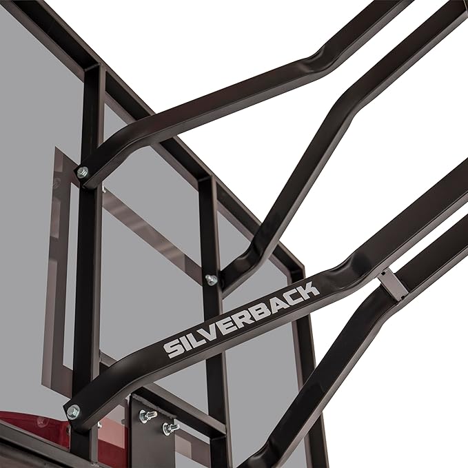 Silverback In-Ground Basketball Hoops, Adjustable Height Tempered Glass Backboard and Pro-Style Flex Rim. - Multiple Styles Available