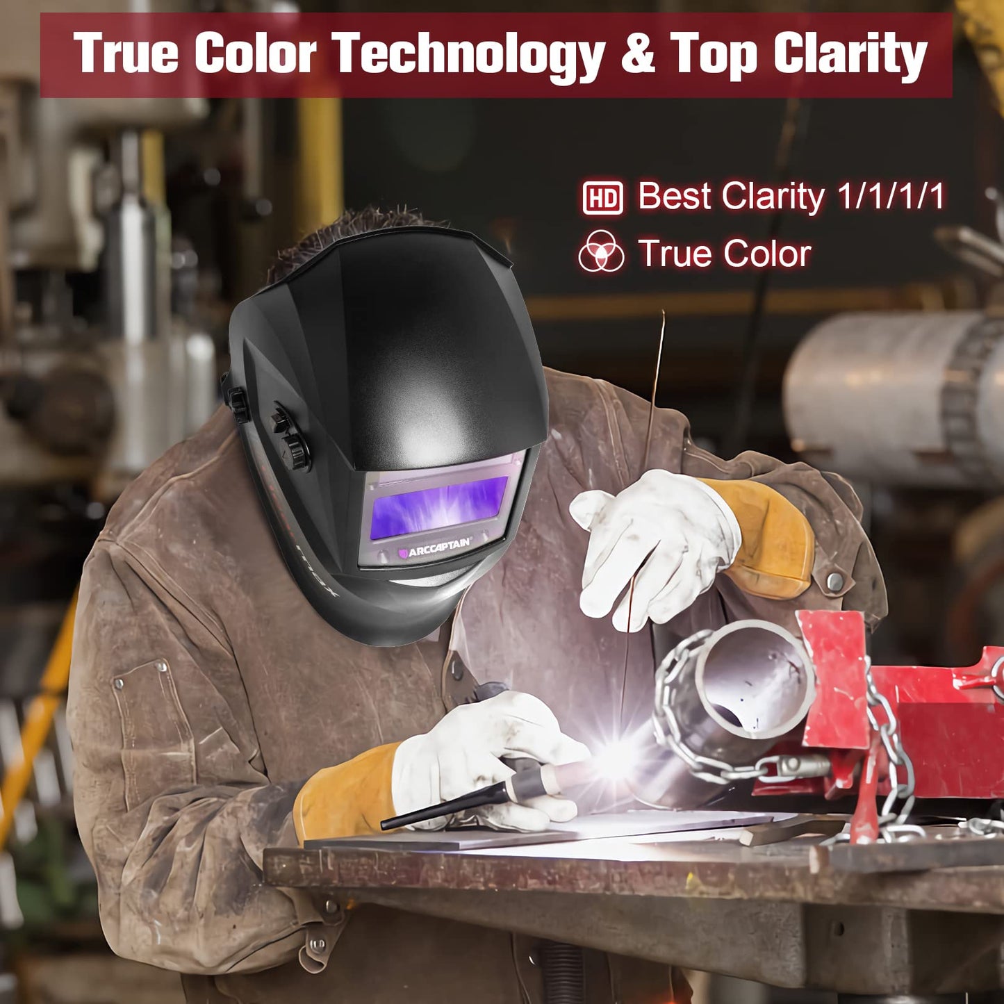 ARCCAPTAIN 50A Plasma Cutter & Welding Helmet