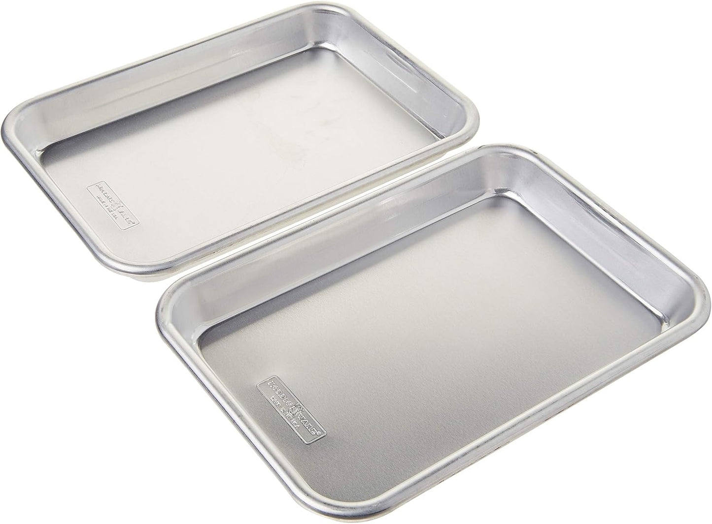 Nordic Ware Naturals Eighth Sheet Baking Pan Set - Durable Non-Stick | 2-Pack