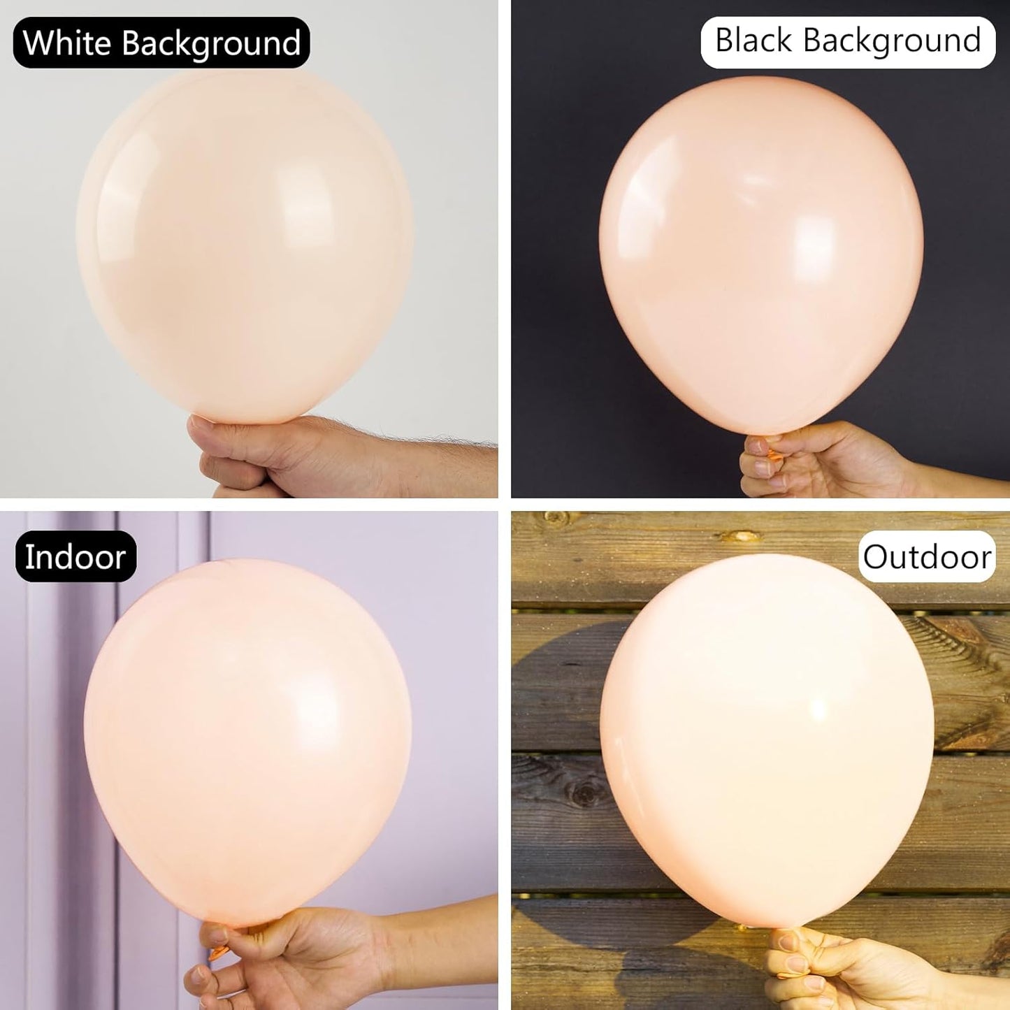 PartyWoo Pastel Orange Balloons - 50 Pcs 12 Inch Latex Helium Balloons for Celebrations & Events