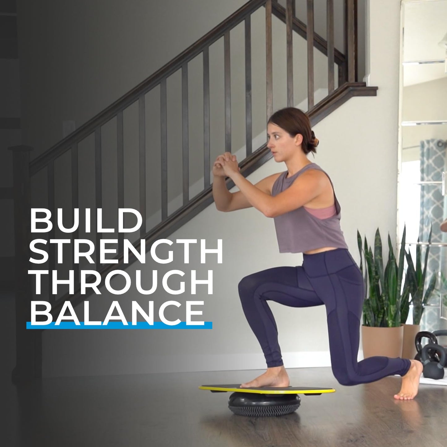 Revbalance FIT 3-in-1 Exercise Balance Board Training System (Blue)