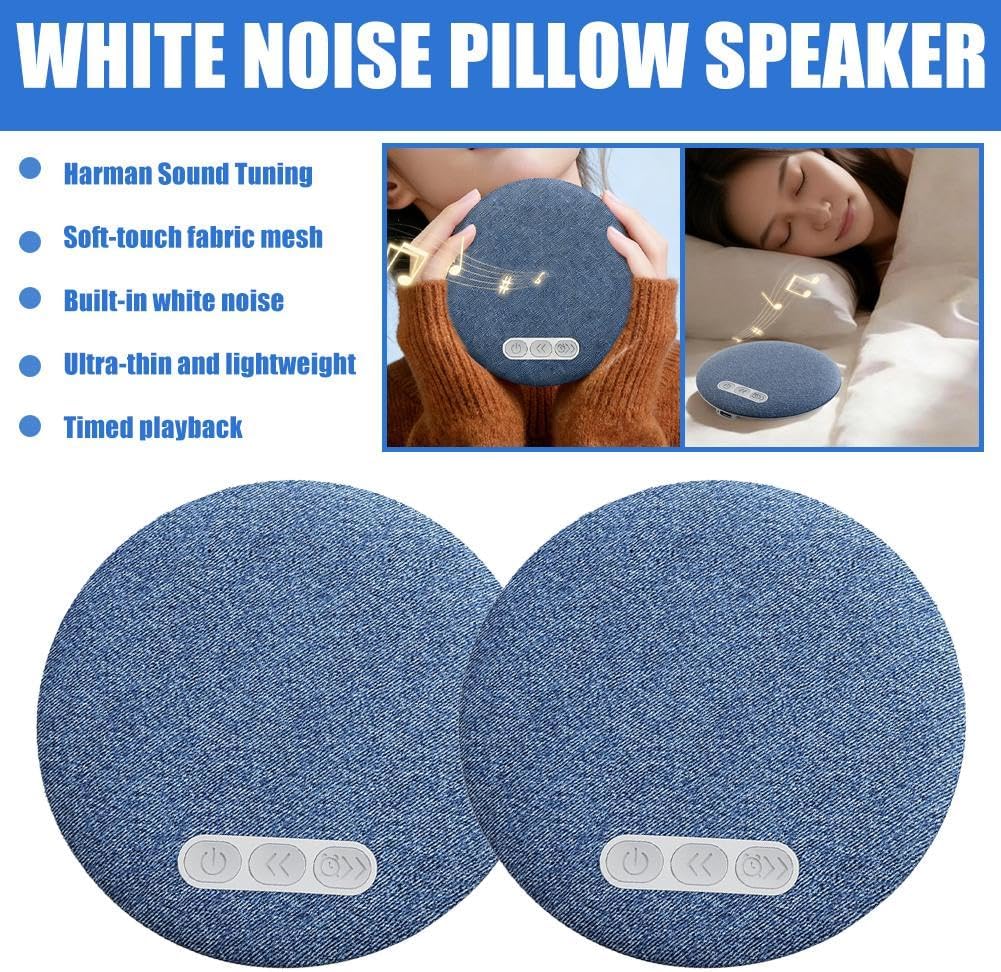 Generic 2026 Bluetooth Pillow Speaker for Sleeping,Mini Portable Under Pillow Speaker with White Noise Timer,Wireless