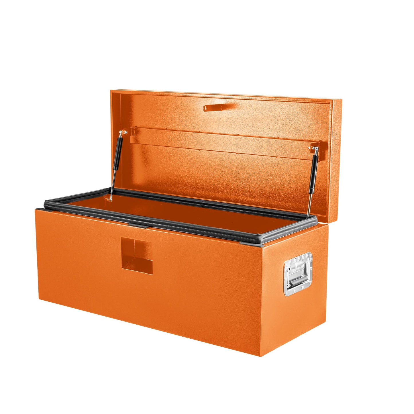 Garvee Black Steel Truck Bed Tool Box, Trailer Tongue Box, Truck Storage Organizer Tool Chest For Truck Bed, RV, Trailer (48"x 15.5"x 15.5" - Orange)