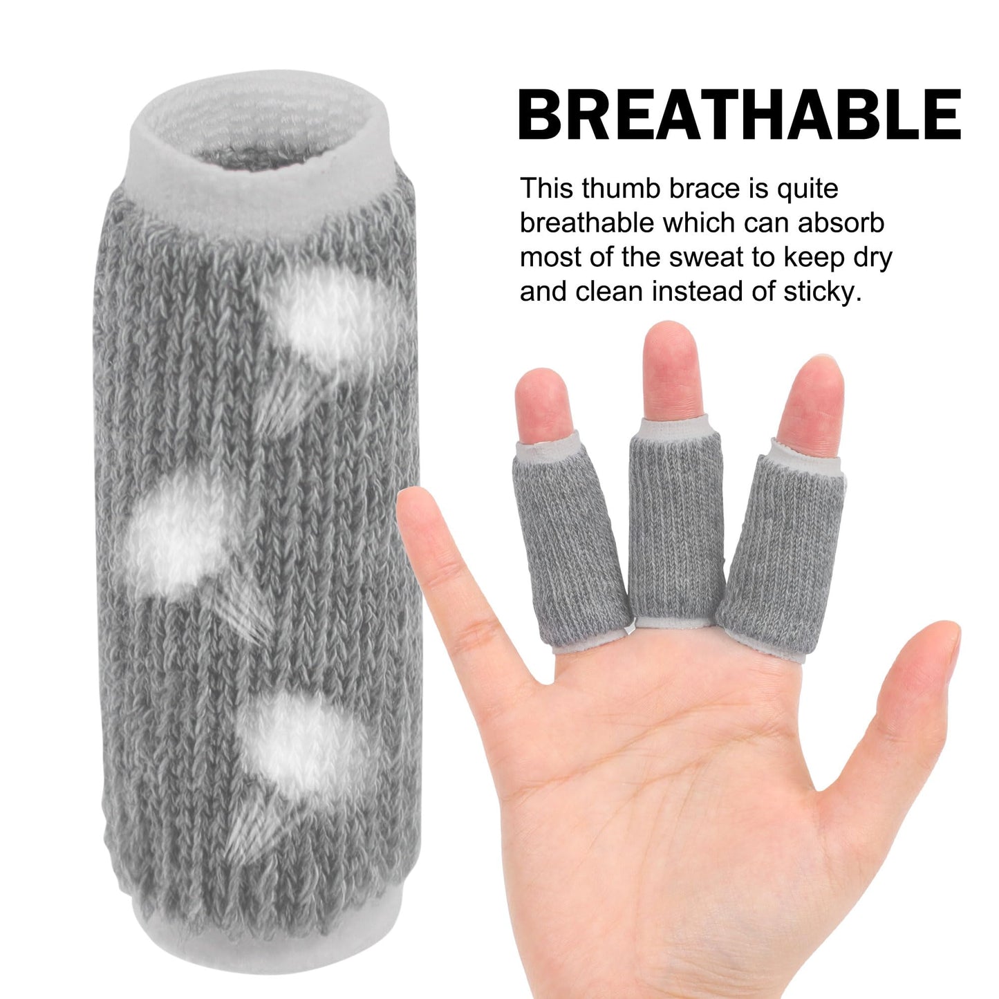 uxcell 10pcs Finger Protectors Splints, Compression Finger Sleeves Thumb Brace for Trigger Finger, Elastic Covers for Basketball, Breathable Finger Supporter 2.2" x 1"