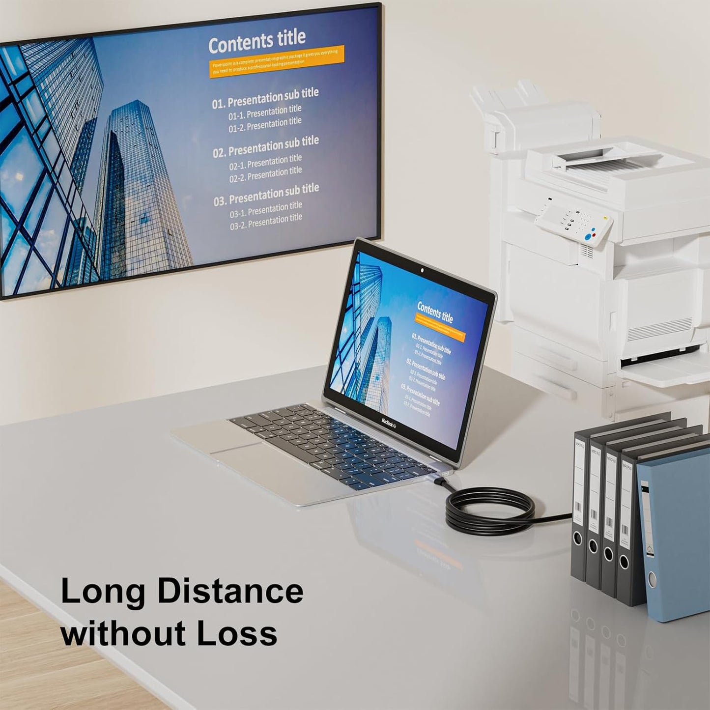DDSYT 2.0 50 Active USB Printer Cable with Signal Booster for Remote Office Scanners and MIDI Pianos FT