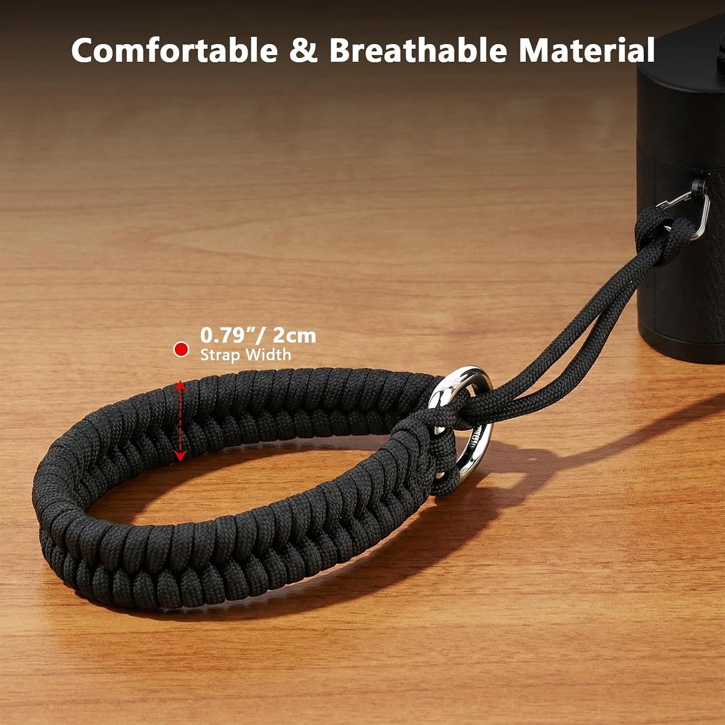 Universal Camera Wrist Strap - Braided Design for Safety