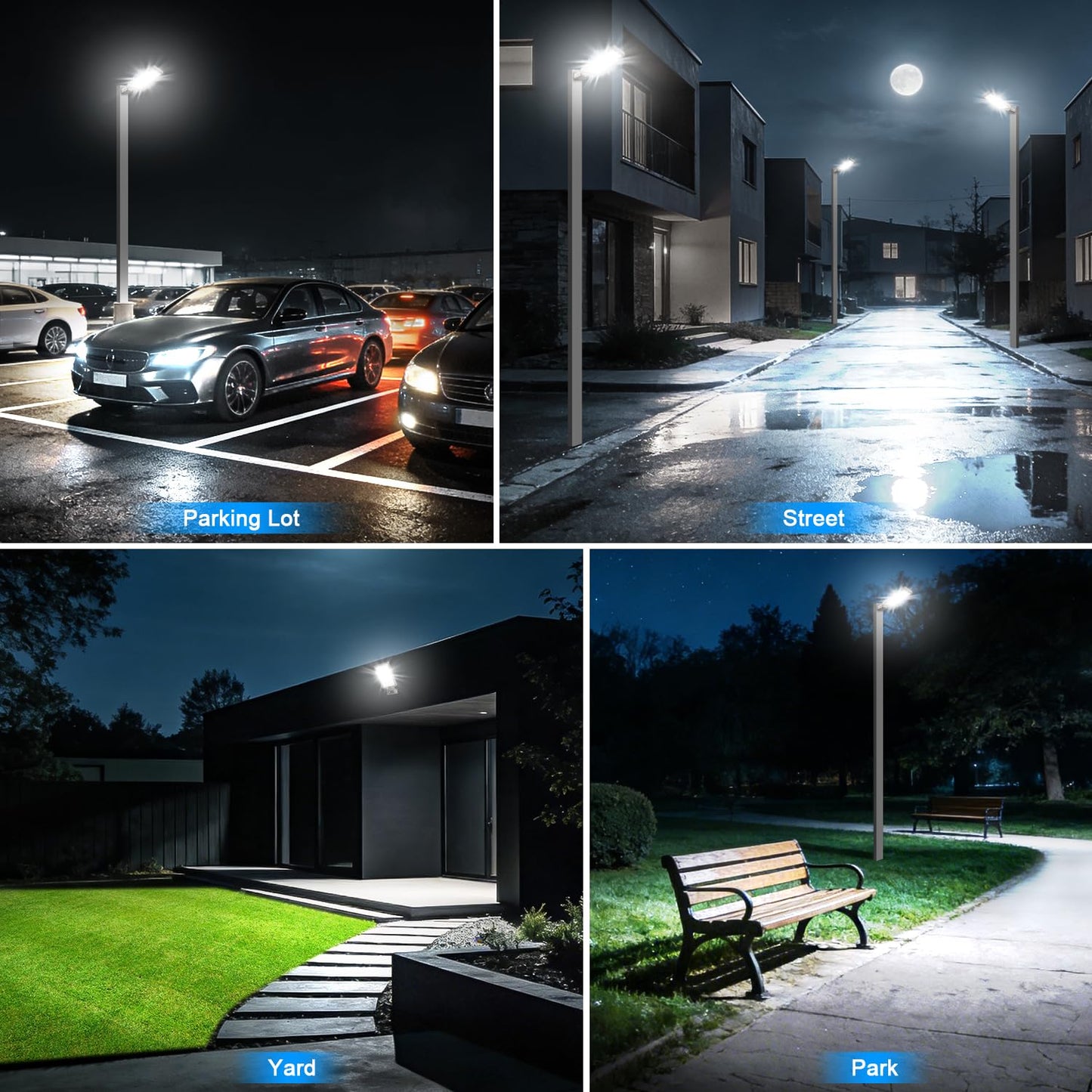 Dream Eeve 240W LED Parking Lot Light Trunnion Mount Dusk to Dawn 5000K Led Parking Lot Lights Area Commercial Security IP65 Waterproof 100-277V 36000LM