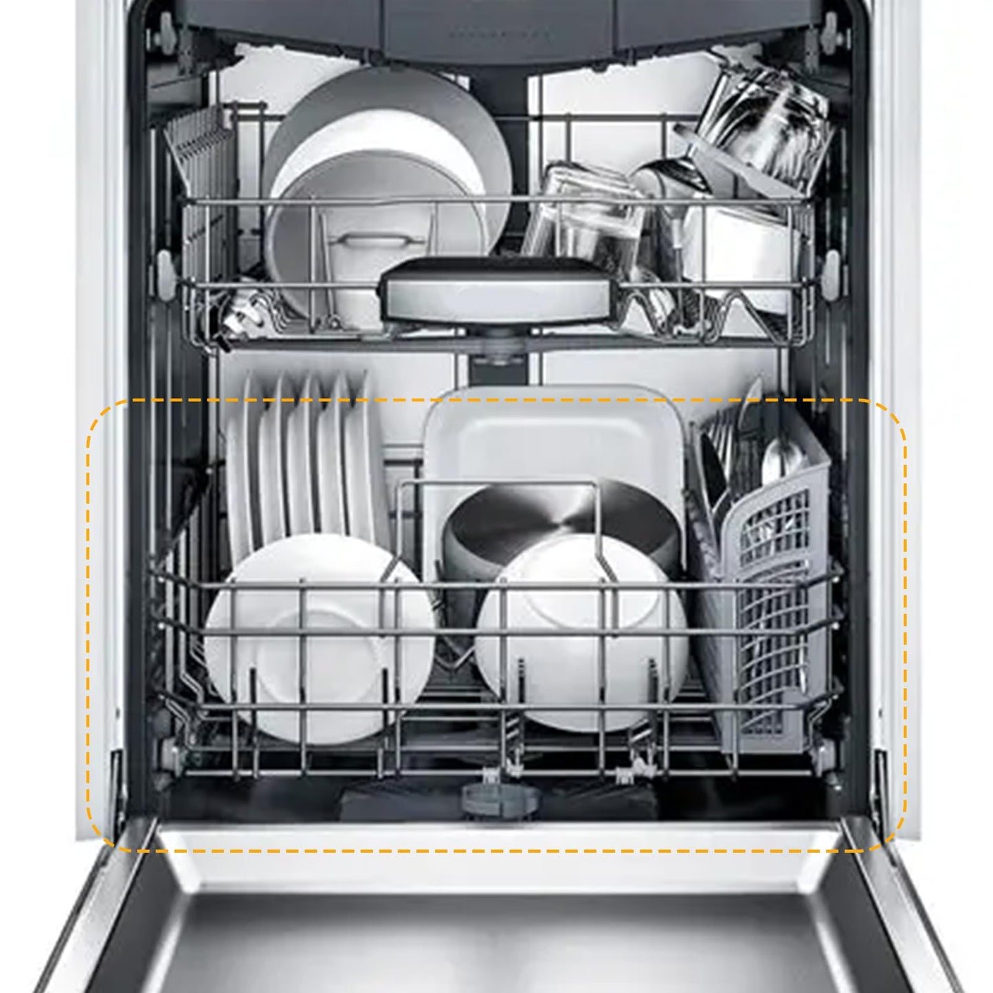 20007189 20000533 Dishwasher Lower Rack Replacement for Bosch Dishwasher Parts Lower Dishrack Rollers Thermador 300 500 800 Series Dishwasher Bottom Rack Tray Drawer Wheels SHP865ZD5N -20.9" x 21.8"