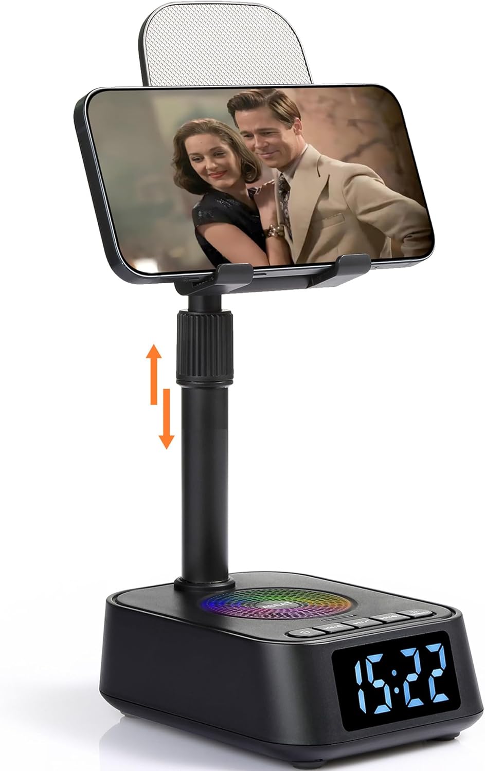 ASEAT Gifts for Men Women, Adjustable Phone Stand Bluetooth Speaker, Birthday Gifts Him Husband, Phone Holder
