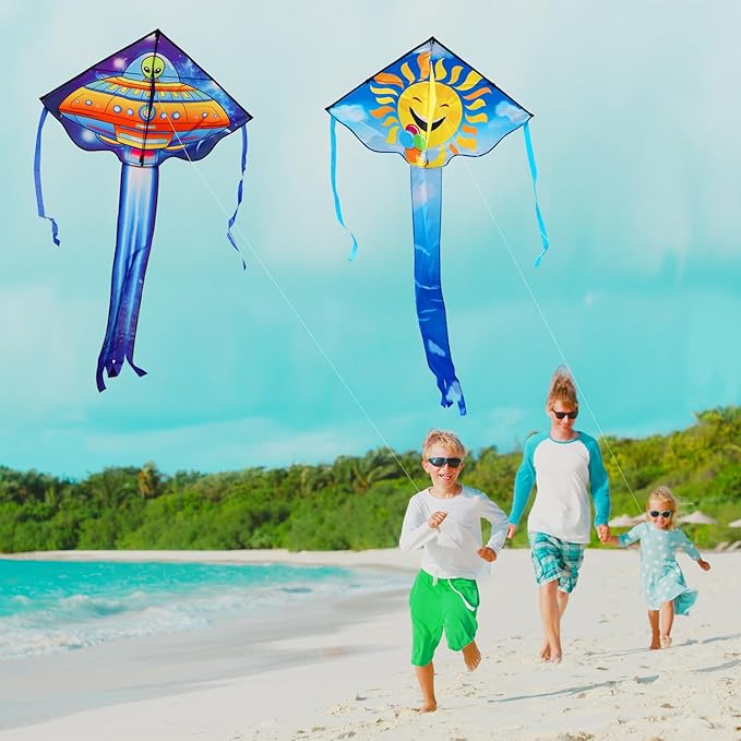 for Kids & Adults Easy to Fly, Large Kites for Adults,Beginner Kite for Kids Ages 4-8, 8-12, Perfect for Beach Trip and Family Activities