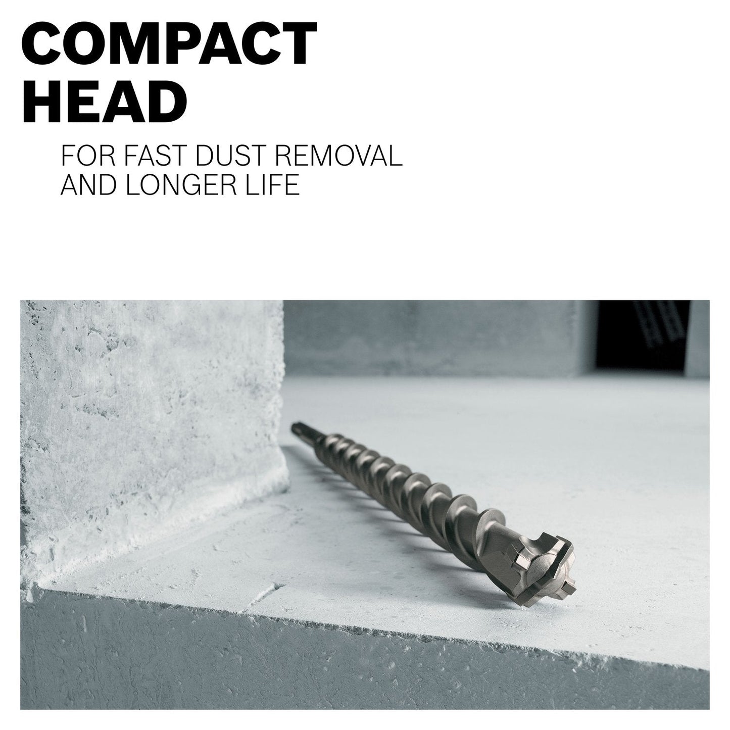BOSCH HC5099 2 in. x 23-in. SDS-max Speed-X Carbide Rotary Hammer Bit for Concrete Drilling
