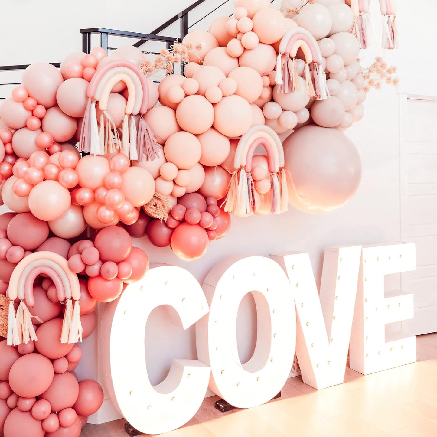 PartyWoo Pastel Orange Balloons - 50 Pcs 12 Inch Latex Helium Balloons for Celebrations & Events