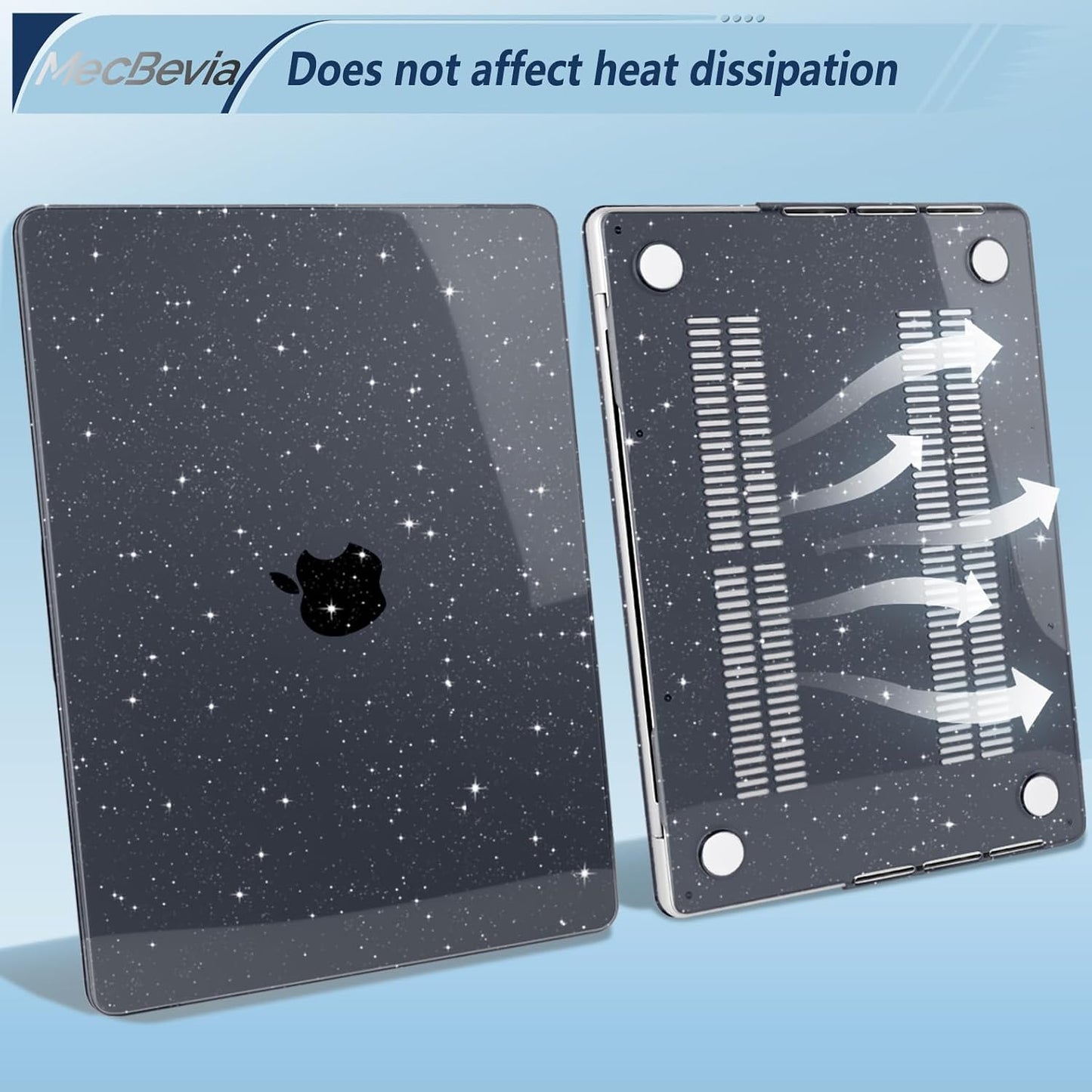 MecBevia 14 inch M5 M4 M3 M2 M1 (2026-2021), Compatible with MacBook Pro Case for Pro/Max Chip Hard Shell Cover