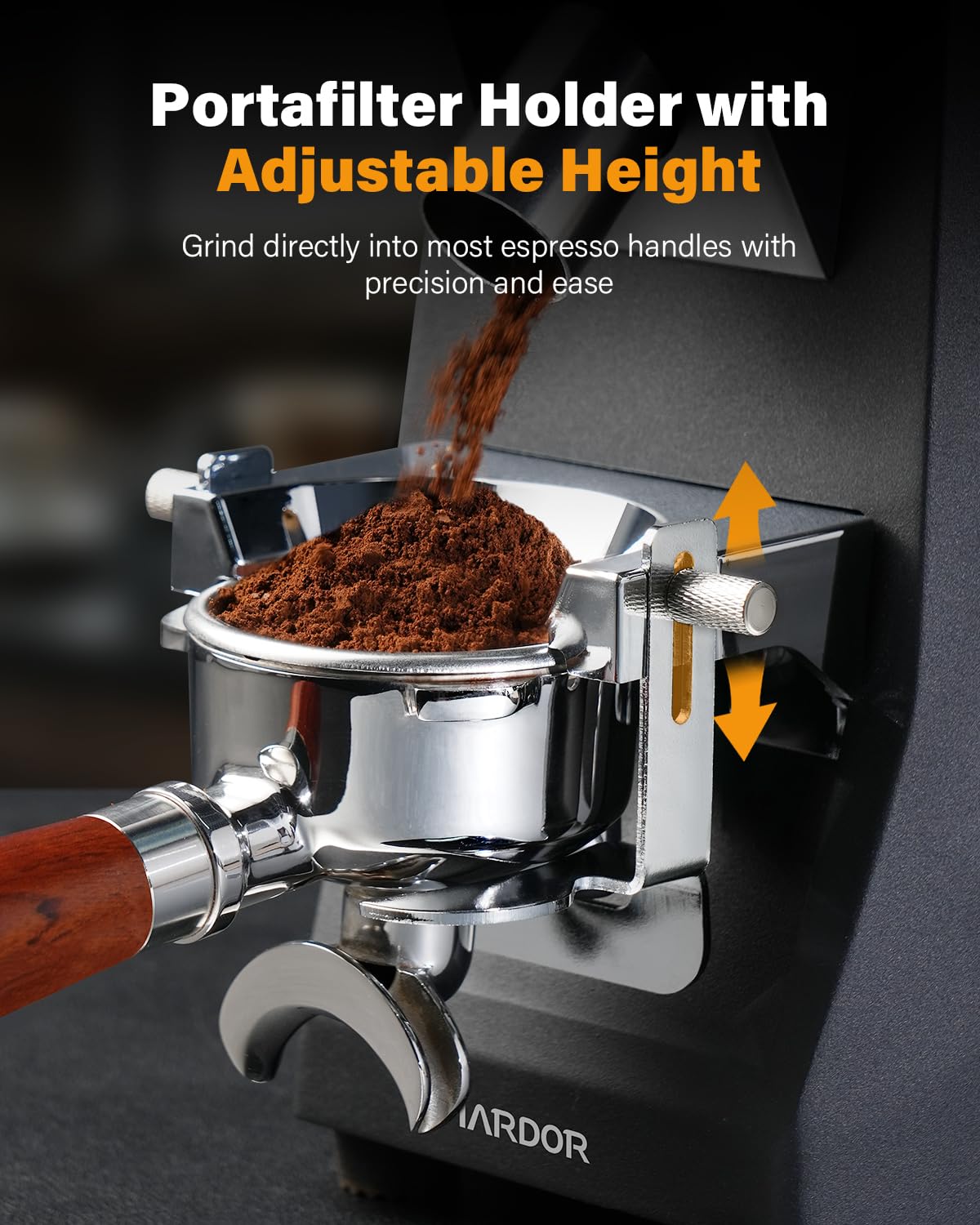 SHARDOR 64mm Burr Coffee Grinder, Electric Espresso Coffee Grinders for Home Use with Commercial-Grade Precision, 100 Grind Settings, Die-Cast Aluminum Housing, 17.6oz Hopper, Anti-Static Technology