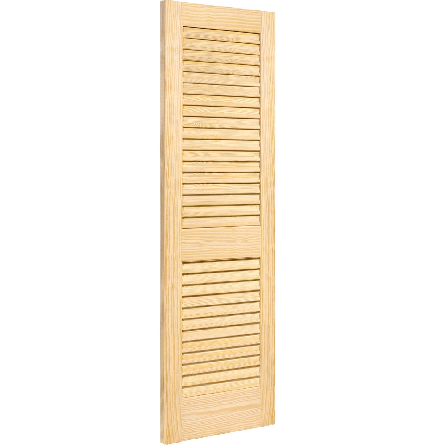 Kimberly Bay Plantation Louvered Unfinished Solid Core Pine Interior Slab (80x18)