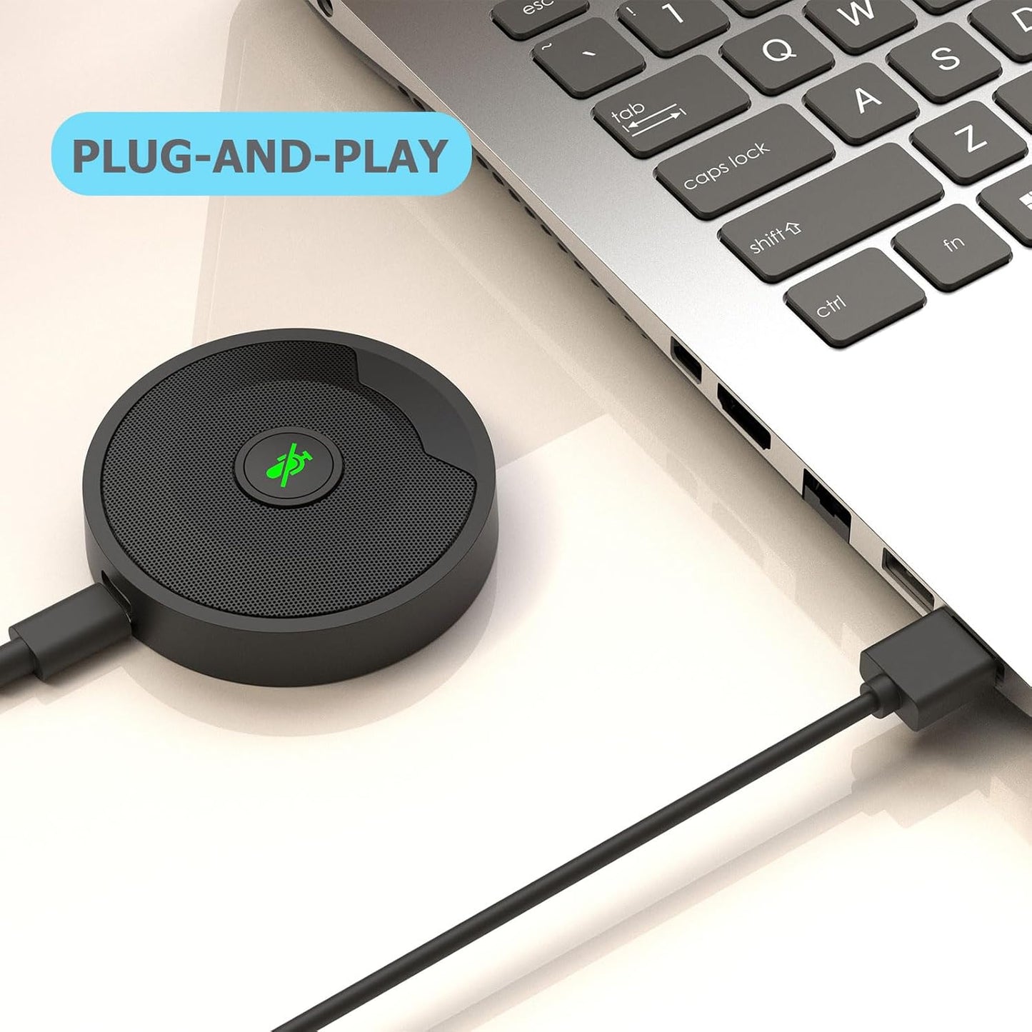 DricRoda (UM10) USB Microphone for PC, Computer Microphones, Omnidirectional Condenser Mic with Noise Cancelling