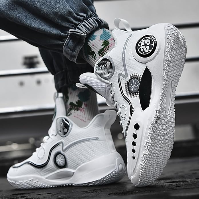 Boys Basketball Shoes Breathable Indoor Athletic Shoes Youth Outdoor Fashion Sneakers Comfortable Basketball Shoes for Girls