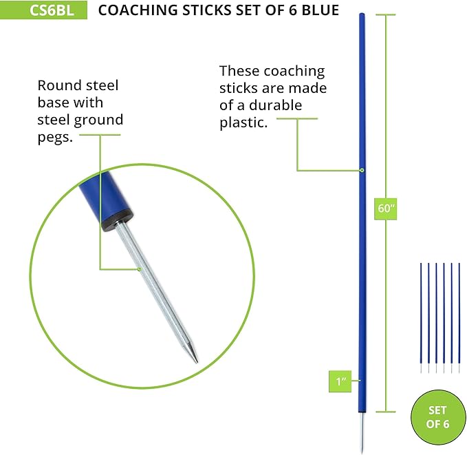 Champion Sports Coaching Sticks