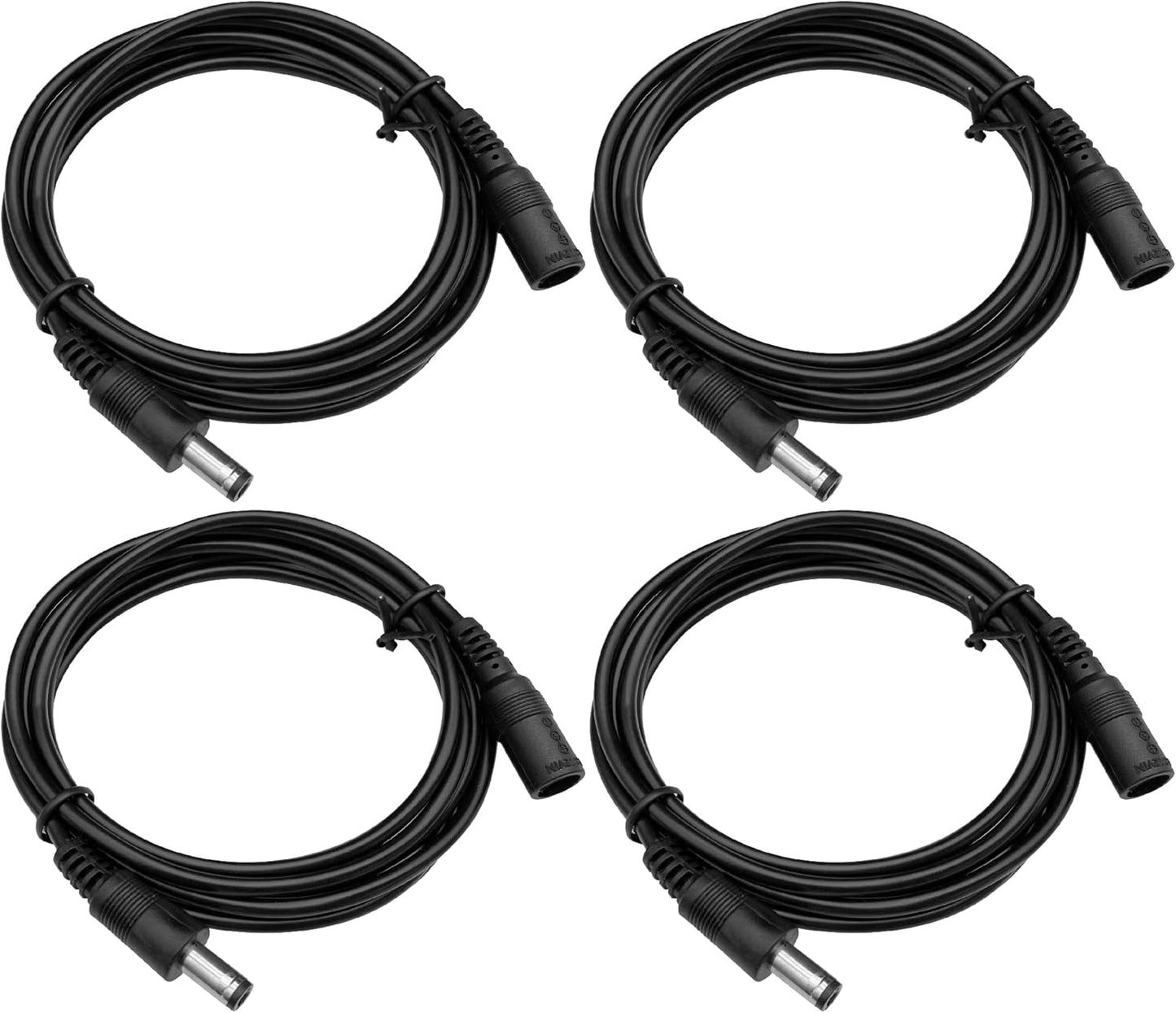 ANLINK 4 Pack 3ft 1M 12V 5.5mm 2.1mm DC Power Extension Cable, Premium Pure Copper DC Power Adapter Extension Cord x