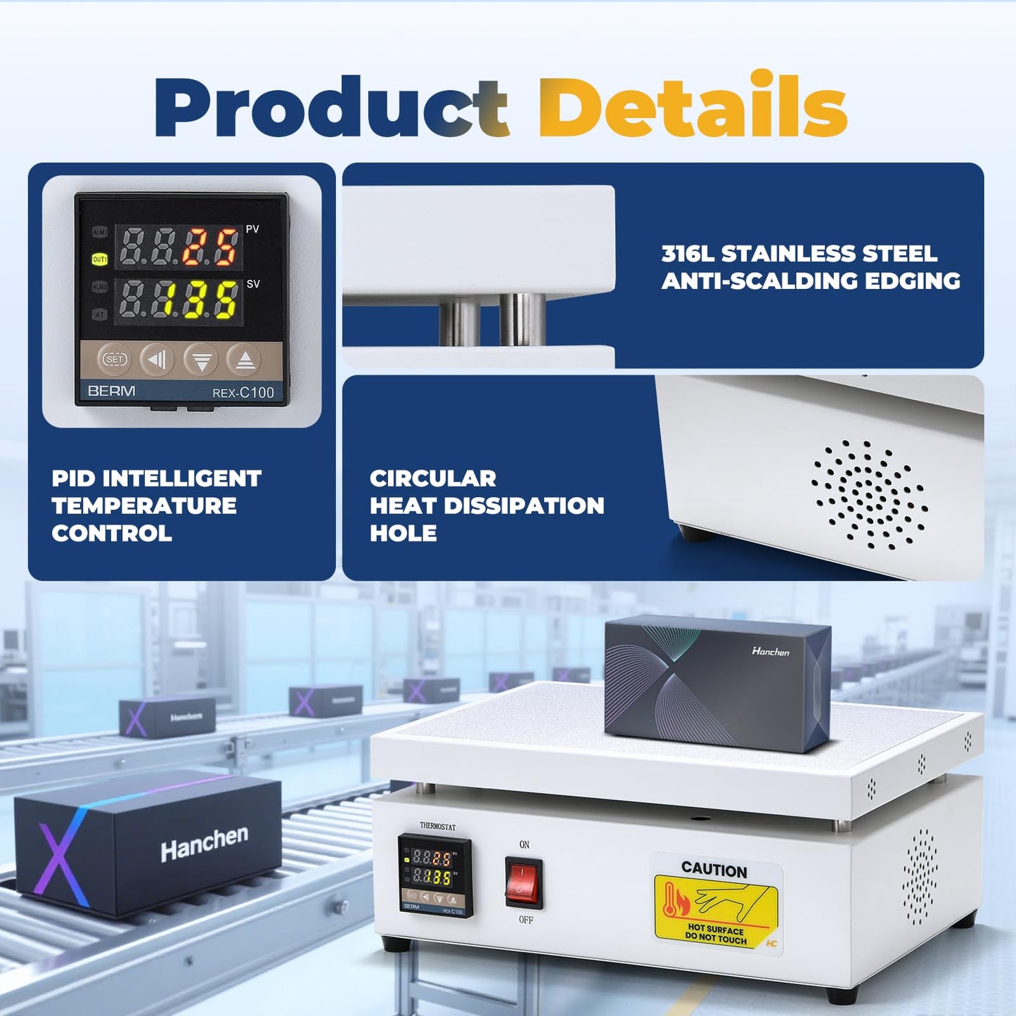 Hanchen Cellophane Wrapping Machine Manual Cellophane Overwrapping Machine Desktop Heating Sealing Machine for BOPP Perfume Cosmetics Poker Box PVC Heat Sealer Film (LS12-300)