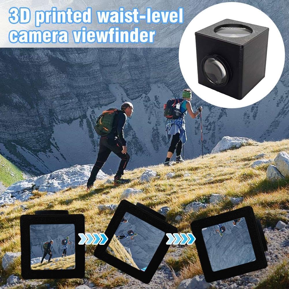 Generic 3D 5 5cm Optical Waist Level Viewfinder, Printed Waist-Level Camera Viewfinder Frame for * Fresnel Lens